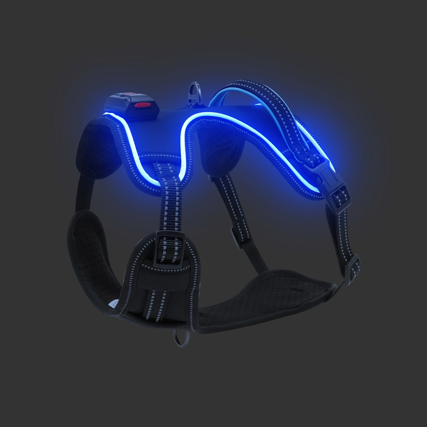 Rechargeable LED Dog Harness