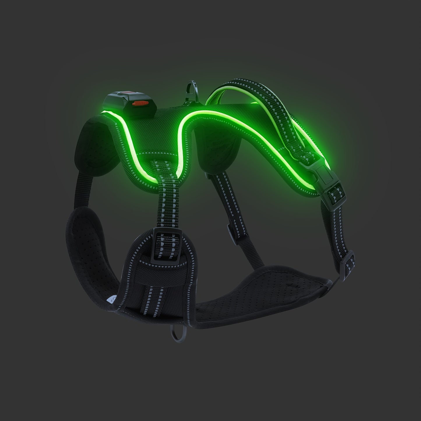 Rechargeable LED Dog Harness