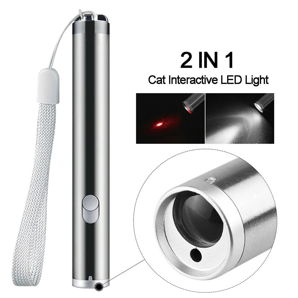 LED Laser Pointer & Flashlight for Cats