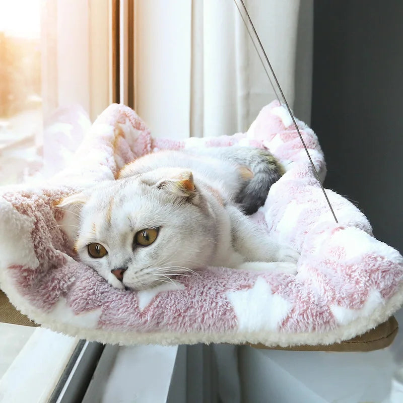 Hanging Cat Hammock Window Bed