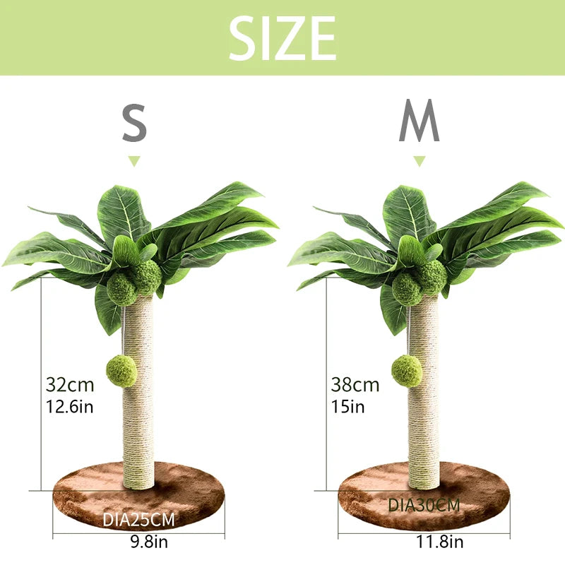 Palm Tree Cat Scratching Post with Balls