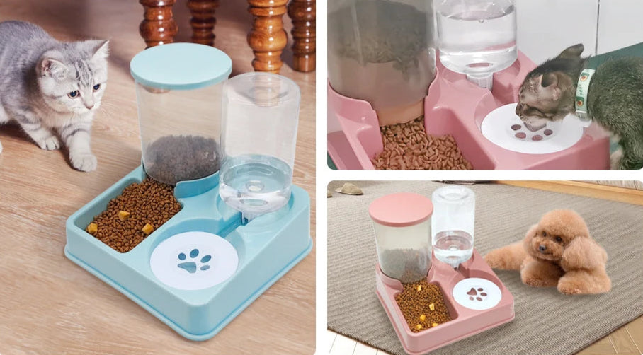 2-in-1 Automatic Cat Feeder & Waterer