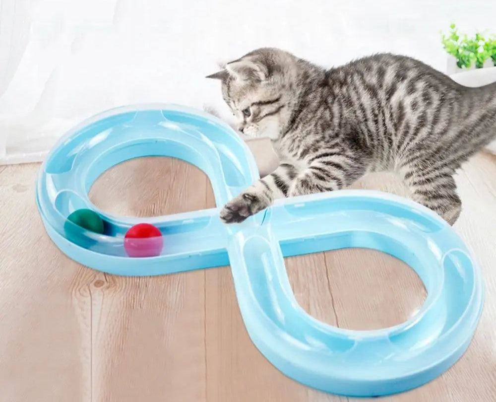 Figure-8 Cat Tunnel Track Toy