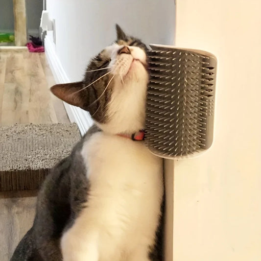 Wall-Mounted Cat Self-Groomer Brush