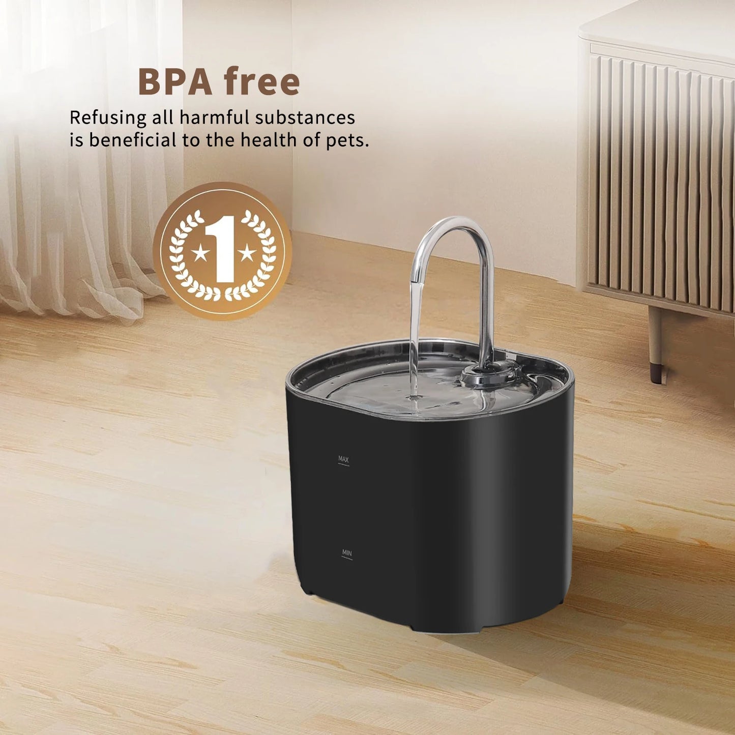 Ultra-Quiet Cat & Pet Water Fountain 2.2L