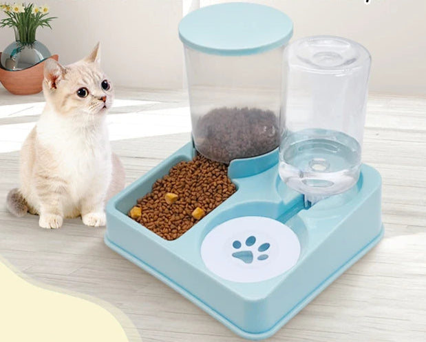 2-in-1 Automatic Cat Feeder & Waterer