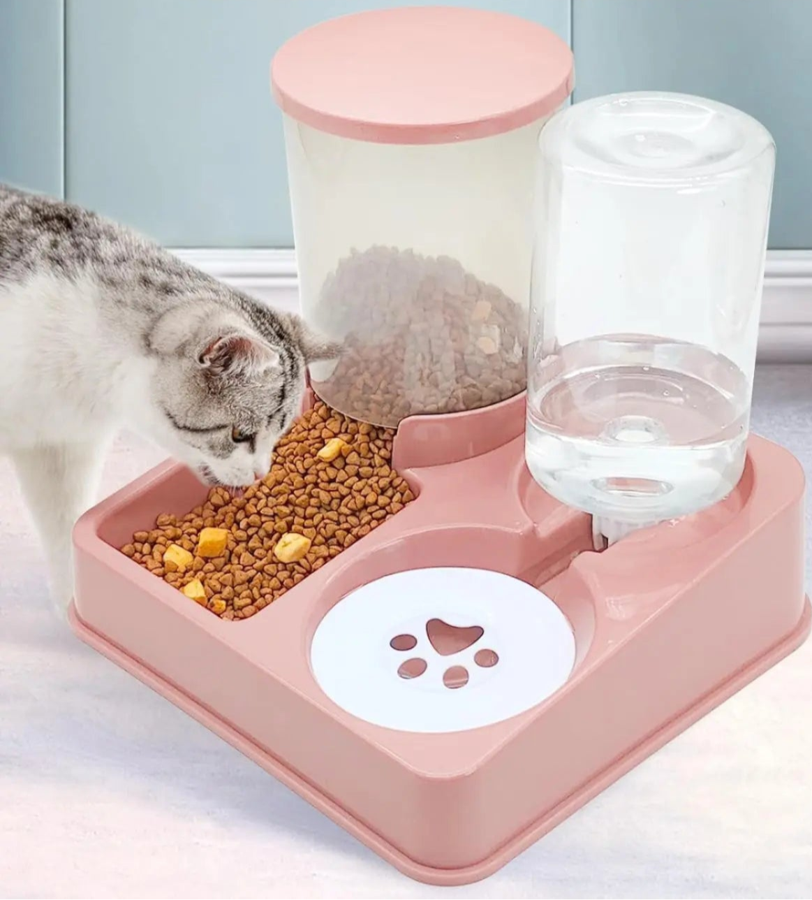 2-in-1 Automatic Cat Feeder & Waterer