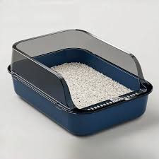 Semi-Enclosed Cat Litter Box